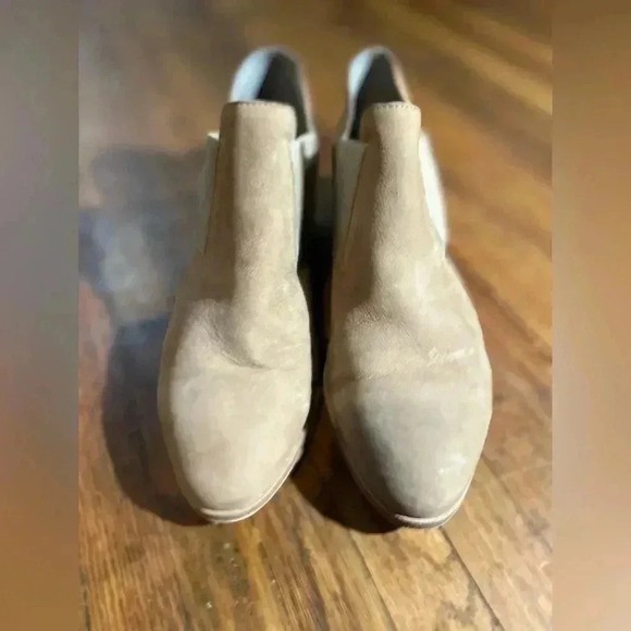 Eileen fisher classic slip on low top leather booties sz. 8.5 minimalist office - Picture 4 of 6